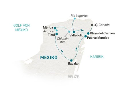 Reiseroute Mexiko for family - 2026