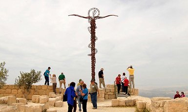 Stab von Jericho auf Berg Nebo - Jordanien mit Kindern