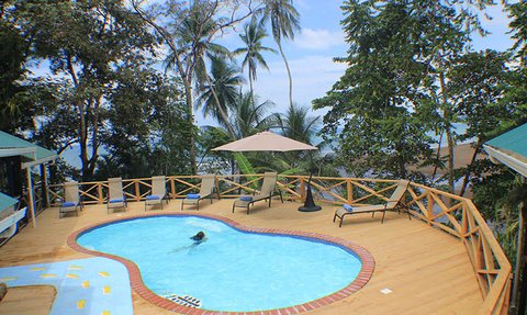 Costa Rica Familienreise mit Kindern - Drake Bay - Pirate Cove - Pool