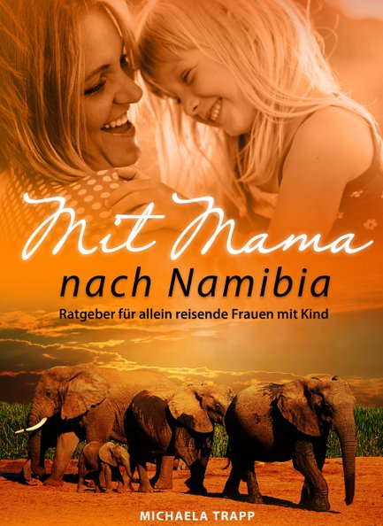 Eine Mutter und ihre Tochter lachen herzlich miteinander, umgeben von einer warmen, orangefarbenen Atmosphäre.