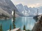 Blick auf Gletschersee und Berge - Westkanada for family individuell - Kanada mit Kindern