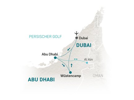 Reiseroute Dubai for family - 2026