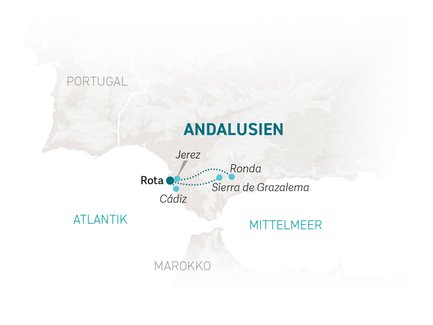 Reiseroute Andalusien for family - 2025