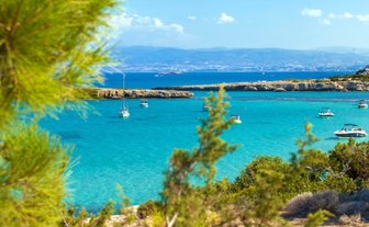 Blick auf die Blue Lagoon - Zypern mit Kindern