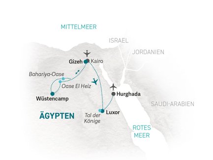 Reiseroute Ägypten for family Ostern - 2026