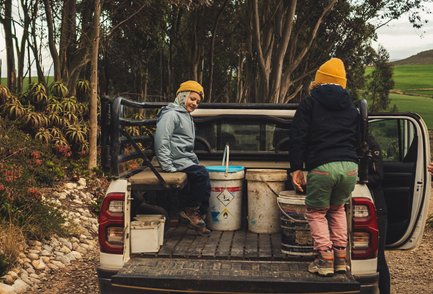 Kinder erkunden den Bauernhof auf der Skeiding Guest Farm – Südafrika mit Kindern