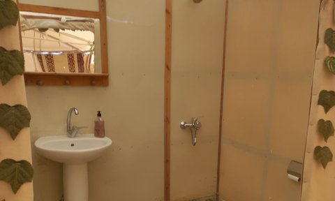 Sharazad Camp Badezimmer – Ägypten Reise mit Kindern