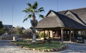 Empfang Epacha Game Lodge - Namibia Familienurlaub