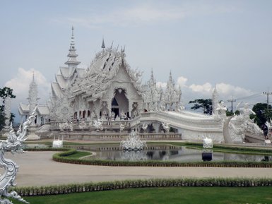 Weißer Tempel - Wat Rong Khu in Chian Rai - Thailand Familienreise