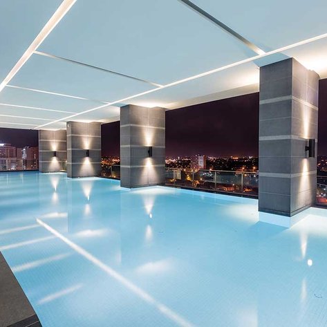 Außenpool des Swiss-Garden-Hotels in Melaka – Malaysia Reise mit Kindern