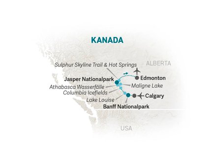Reiseroute Westkanada Family & Teens - 2022