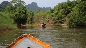 Tolle Kanufahrt im Khao Sok Nationalpark - Thailand mit Kindern