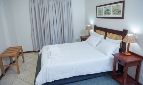 Schlafzimmer Alte Brücke Resort - Namibia Familienreise