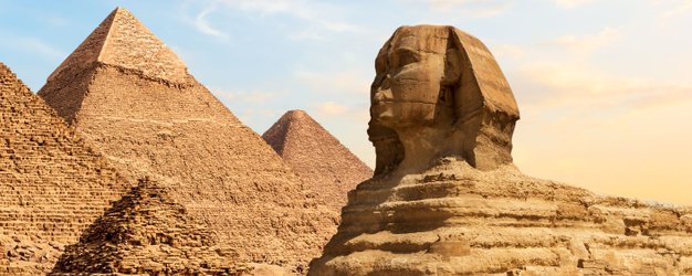 Große Sphinx von Gizeh in der Wüste Ägyptiens - Ägypten Reise mit Kindern