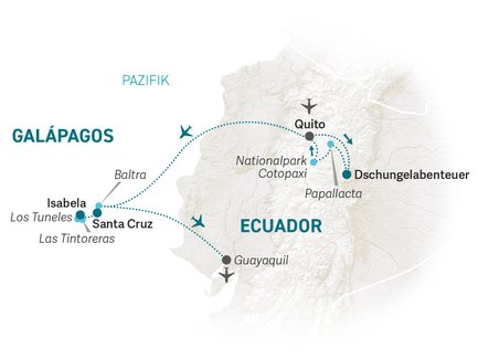 Reiseroute Galapagos for family individuell - 2026