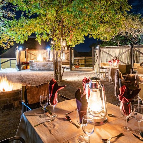 Lagerfeuer Epacha Game Lodge - Namibia Familienurlaub