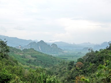 Weite Aussicht auf den Khao Sok Nationalpark - Thailand Familienreise