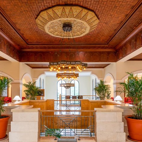 Lobbybereich im Mövenpick Resort Dead Sea - Jordanien Familienurlaub