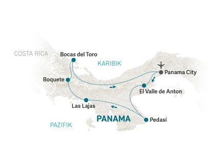 Reiseroute Panama for family individuell - 2025