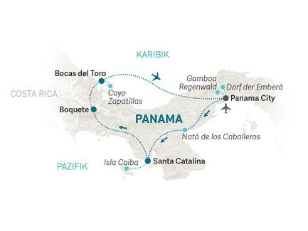 Reiseroute Panama Family & Teens - 2026