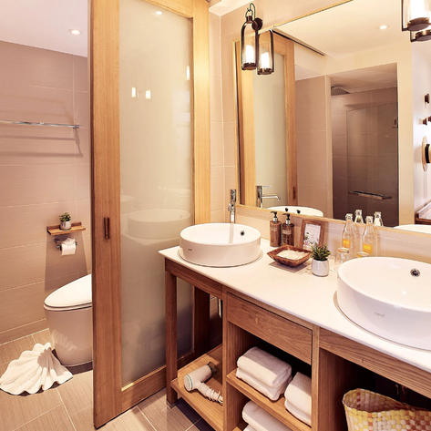 Thailand Reise mit Kindern - Koh Samui - Bandara Resort & Spa - Badezimmer