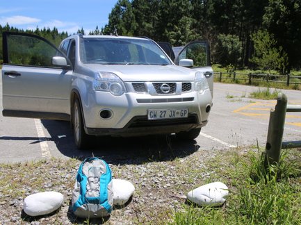 Mietwagen mit For Family Reisen Rucksack bei einer individuellen Rundreise – Südafrika Familienreise
