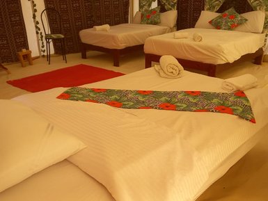 Sharazad Camp in der Weißen Wüste Tropical Zimmer – Ägypten Reise mit Kindern