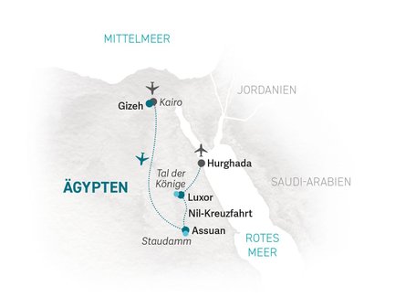Reiseroute Ägypten Family & Teens - 2027
