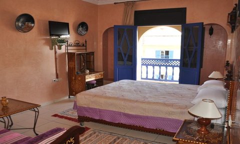 Gemütliches Zimmer im Hotel Wind Palace Essaouira – Marokko Familienurlaub
