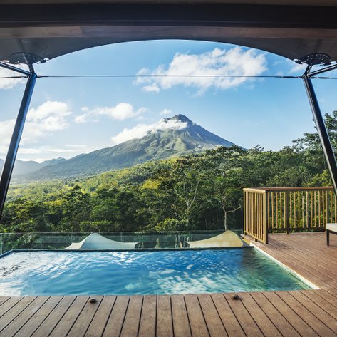 Costa Rica Familienreise mit Kindern - La Fortuna - Nayara Tented Camp - Pool
