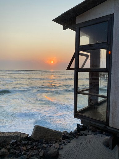 Sonnenuntergang über dem Meer - Namibia mit Jugendlichen