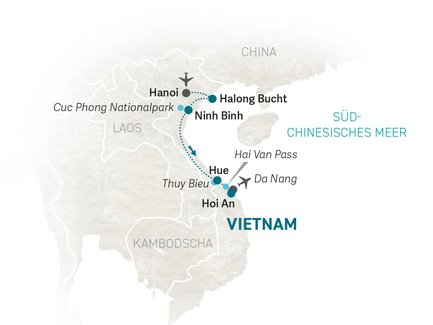 Reiseroute Vietnam for family Summer - 2025