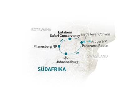 Reiseroute Südafrika for family - Best of Safari - 2025