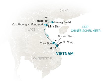Reiseroute Vietnam for family Summer - 2027