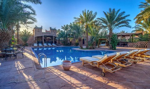 Schöner Pool bei Chez Le Pacha – Marokko Familienurlaub