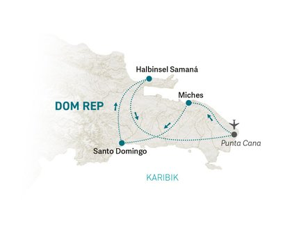 Reiseroute Dom Rep for family individuell - 2026