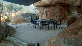 Zeltplatz Erongo Rocks Camping - Namibia Reise mit Kindern