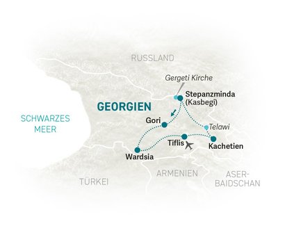 Reiseroute Georgien for family individuell - 2026