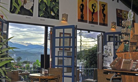Costa Rica Familienreise mit Kindern - Orosi - Orosi Lodge - Restaurant