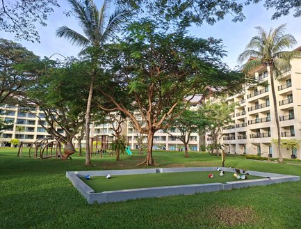 Die Anlage vom Shangri-La Rasa Ria Resort in Kota Kinabalu auf Borneo - Malaysia mit Kindern