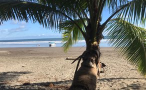 Sandstrand und Wellen an der Playa Esterillo – Costa Rica Reise mit Kindern