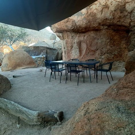 Zeltplatz Erongo Rocks Camping - Namibia Reise mit Kindern