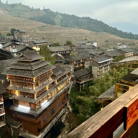 Pin An Gasthaus Longsheng Ausblick - China Familienreise