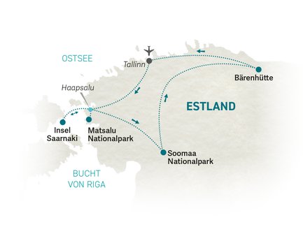 Reiseroute Estland for family - 2026