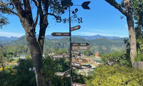 Sri Lanka Familienreise mit Kindern - Bandarawela - The Orient Hotel - Ausblick