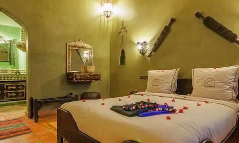 Helles Zimmer im Hotel Chez Le Pacha – Marokko Reise mit Kindern