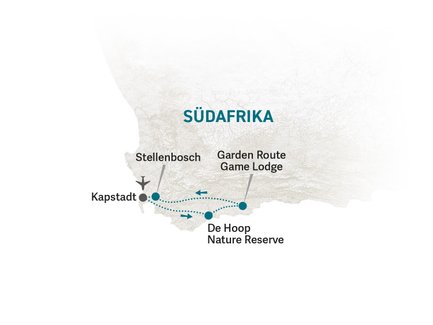 Reiseroute Kapstadt for family individuell - 2026
