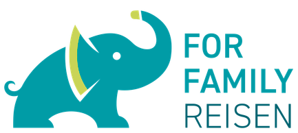 For Family Reisen Logo mit Elefant