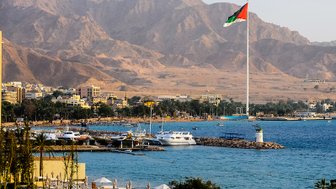 Küste Rotes Meer in Aqaba - Jordanien Reise mit Kindern