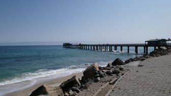 Bootssteg am Meer - Namibia mit Jugendlichen